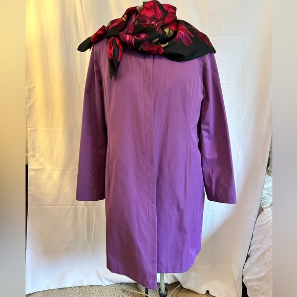 JONES NEW YORK pretty purple overcoat Size Large - Picture 4 of 11